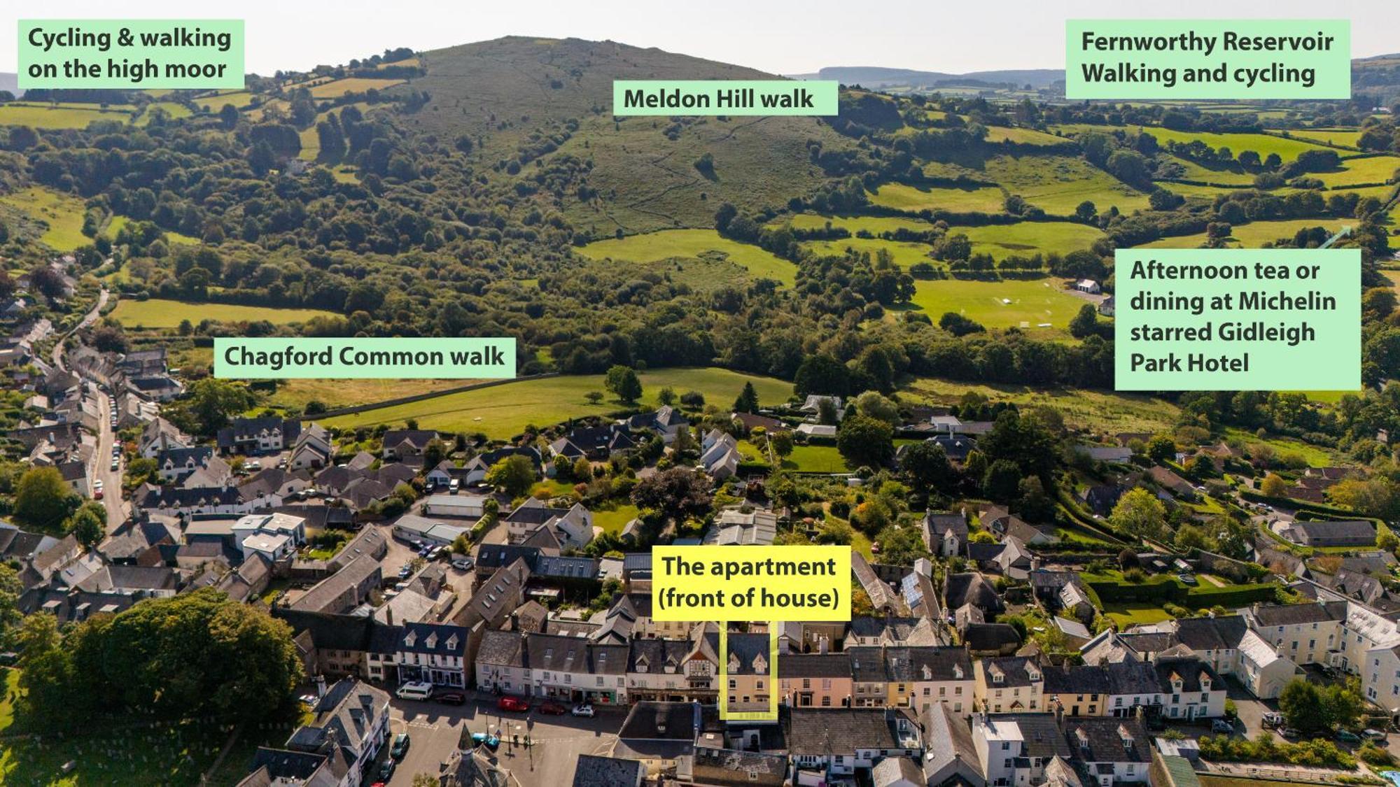Meldon View - Period Apartment & Roof Terrace Chagford Exterior photo